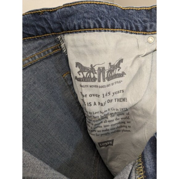 Levi's Jeans 505 Mens 36x32 Blue Regular Fit Straight Leg Denim Medium Wash - Picture 11 of 11